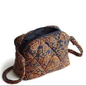 Vera Bradley Blake Crossbody Lotus Montage Roasted Pecan Retired Exact Packable